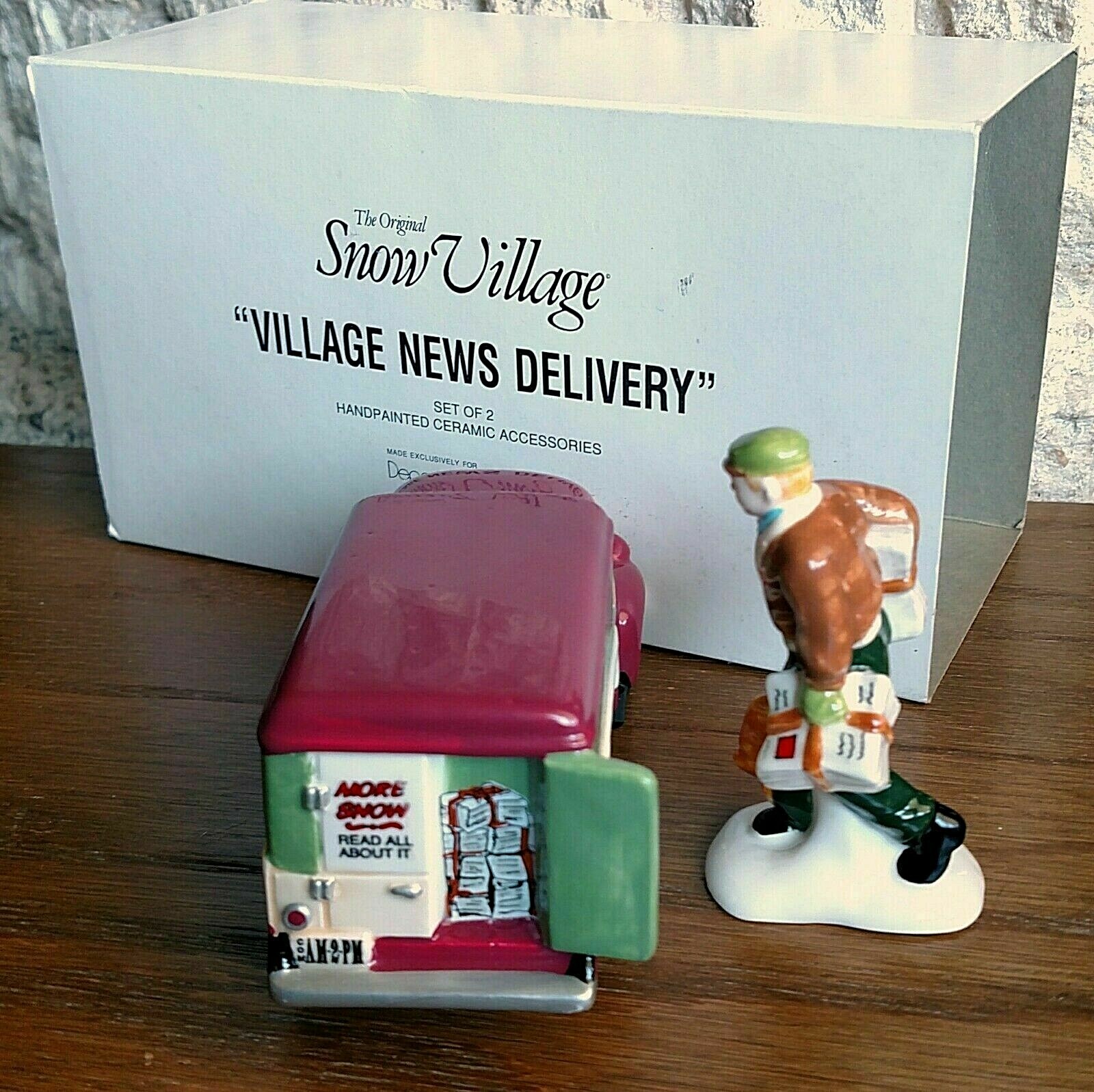 Village News Delivery #54593 Snow Village Department 56 -BUYER GUARANTEE