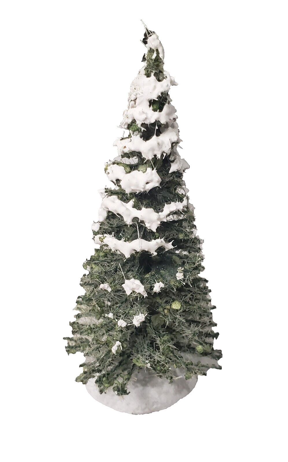 NOS Vintage Assorted Lot of 9 Village Christmas Pine Flocked Trees Taiwan
