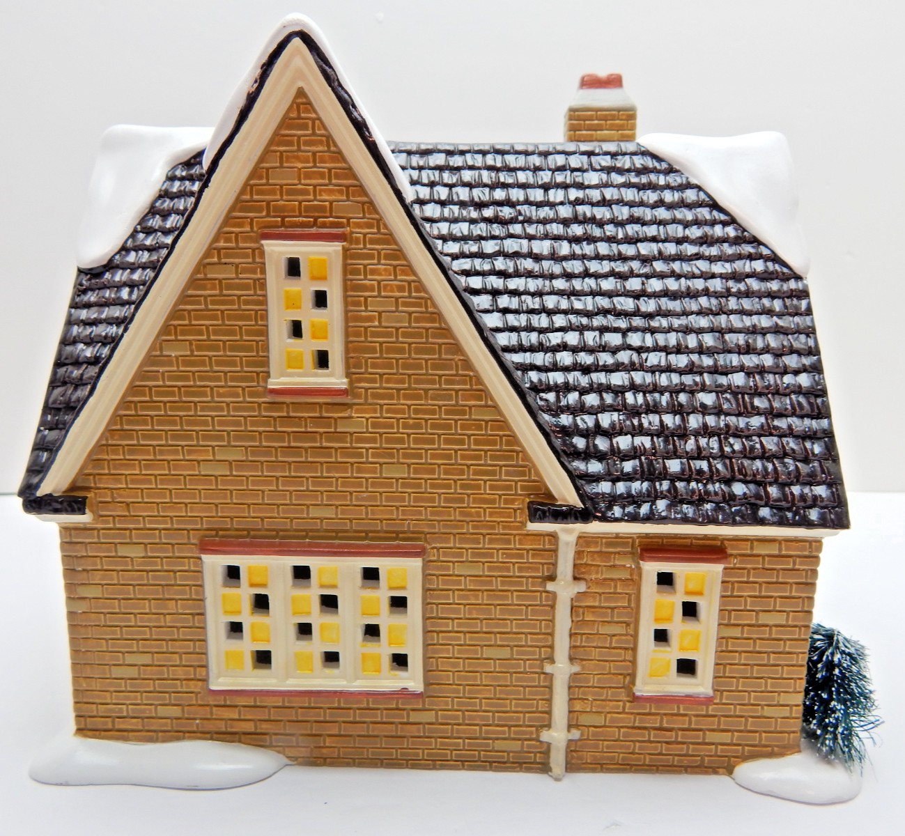 Dept 56 The Original Snow Village Stratford Tan #4036566PP w/Lt Cd/Bx/Slv (5