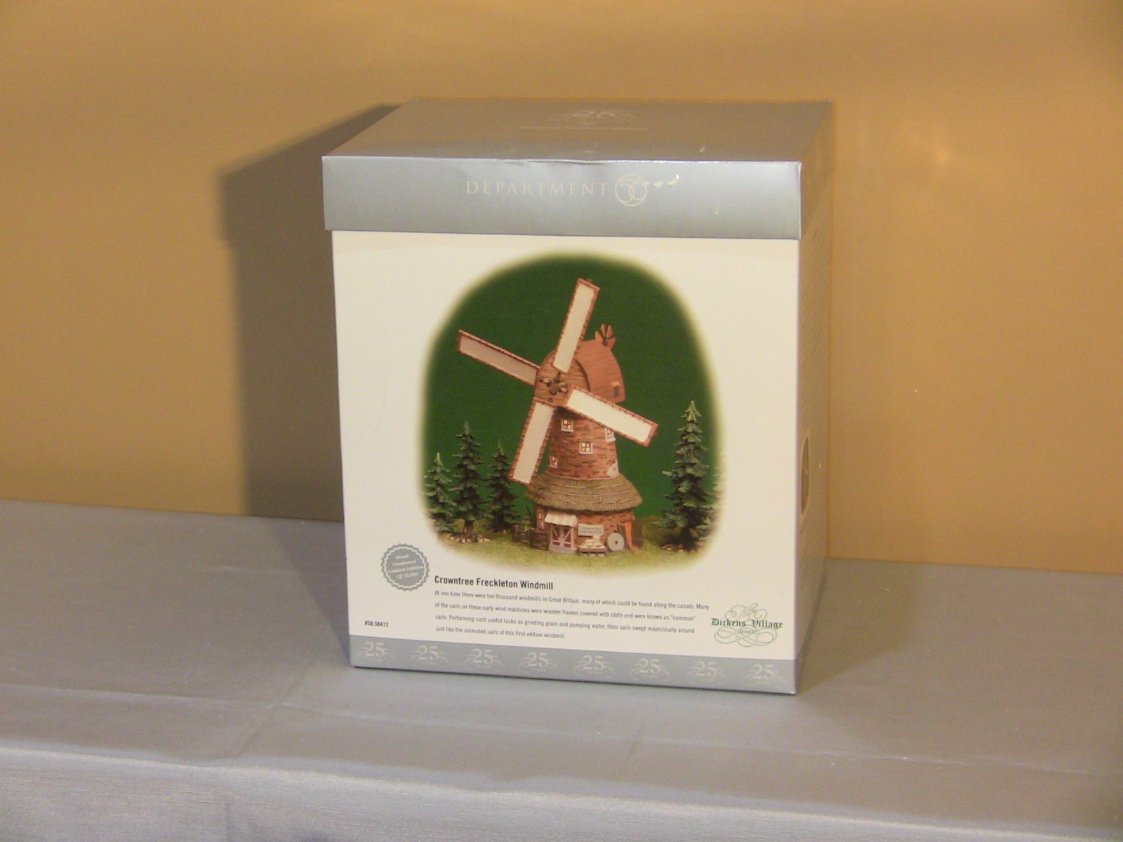 Dept 56 Dickens Village 25th anniversary Crowntree Freckleton Windmill 58472 NEW