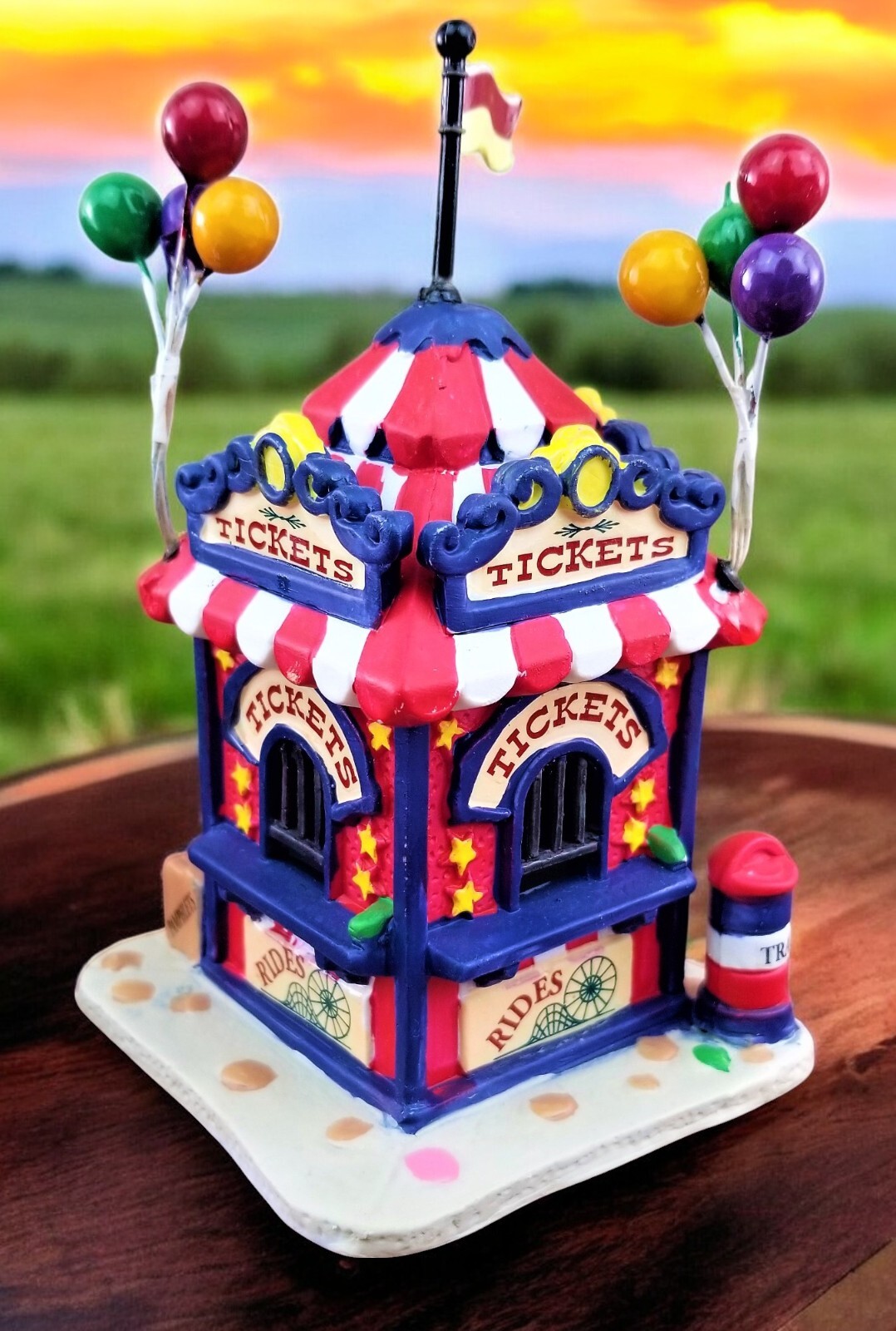 Lemax Carnival Ticket Booth Clown Fair Circus Village Collection 63563 Set READ