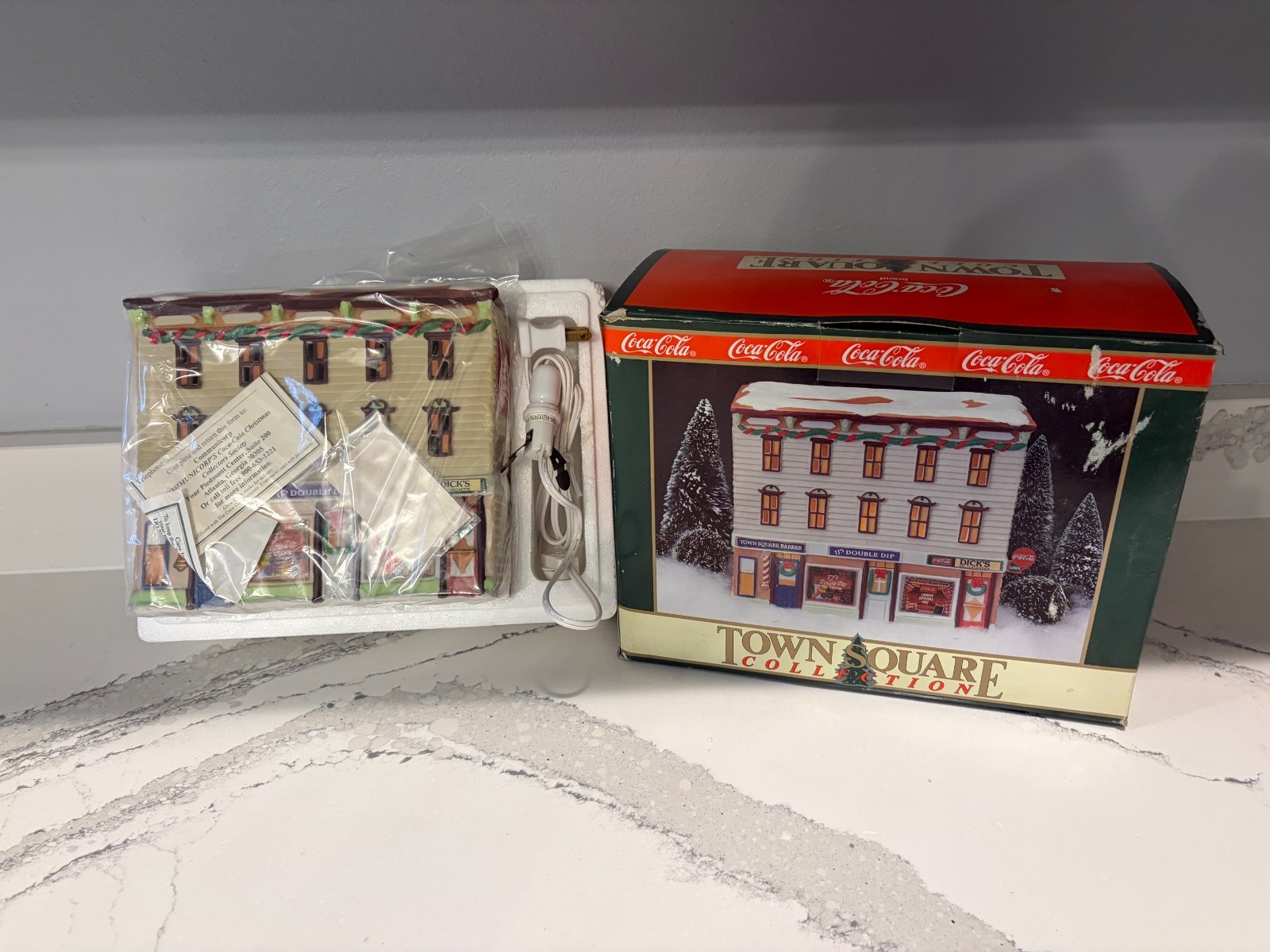 1992 Coca-Cola Town Square Barber Tj’s Double Dip Dick’s Village Building New