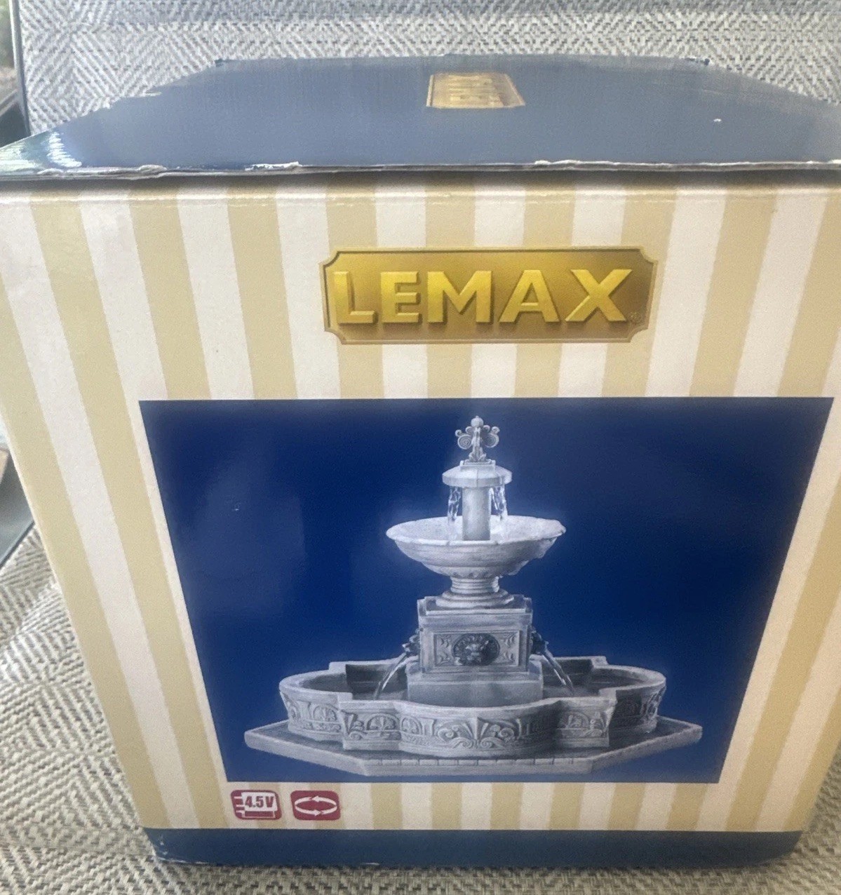 Lemax Modular Plaza Fountain~Polystyrene Water Feature for Serenity NEW In Box