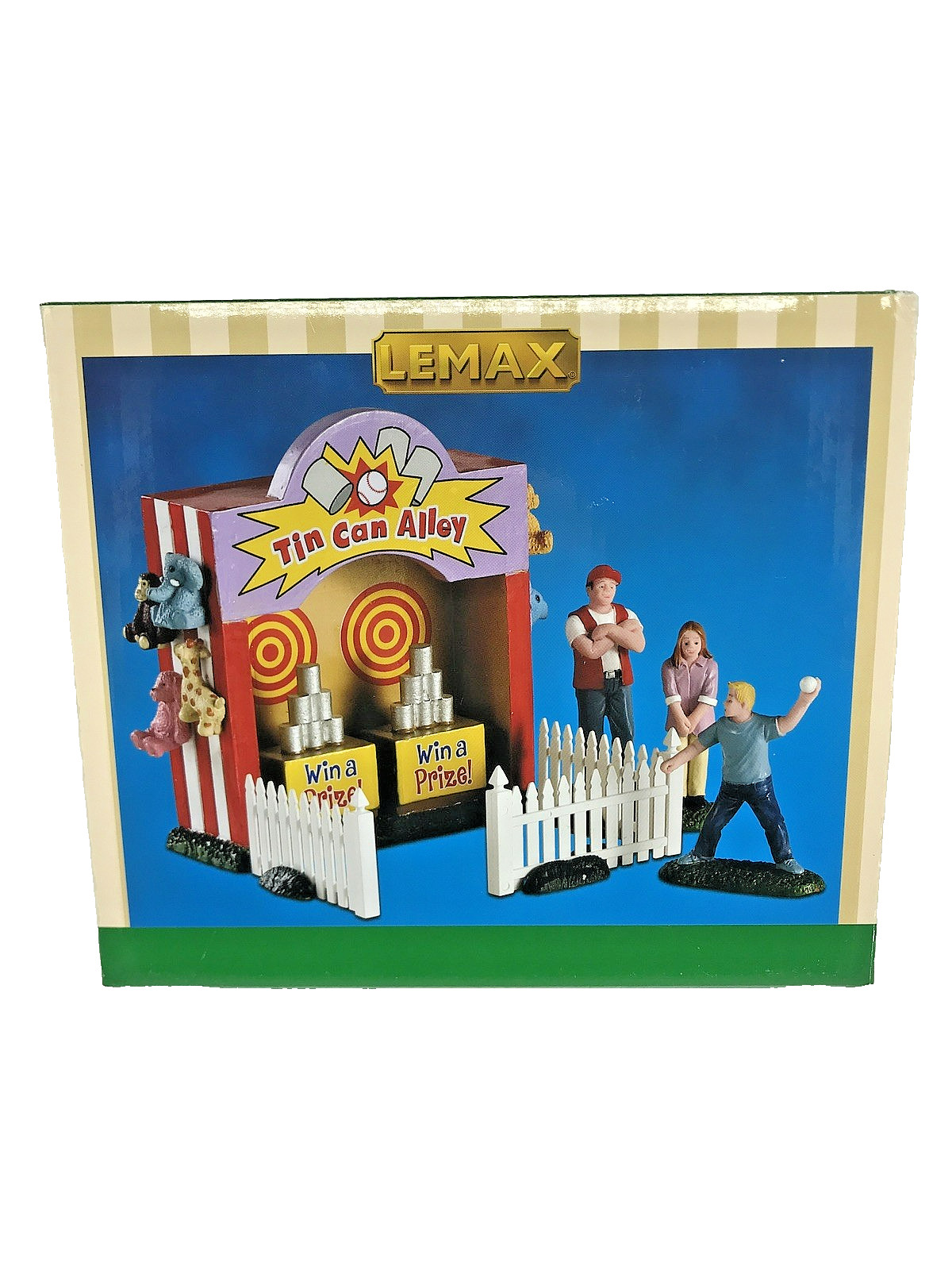 Lemax Tin Can Alley – Set Of 7 #93429 Circus Carnival Christmas Village Set-NIB!
