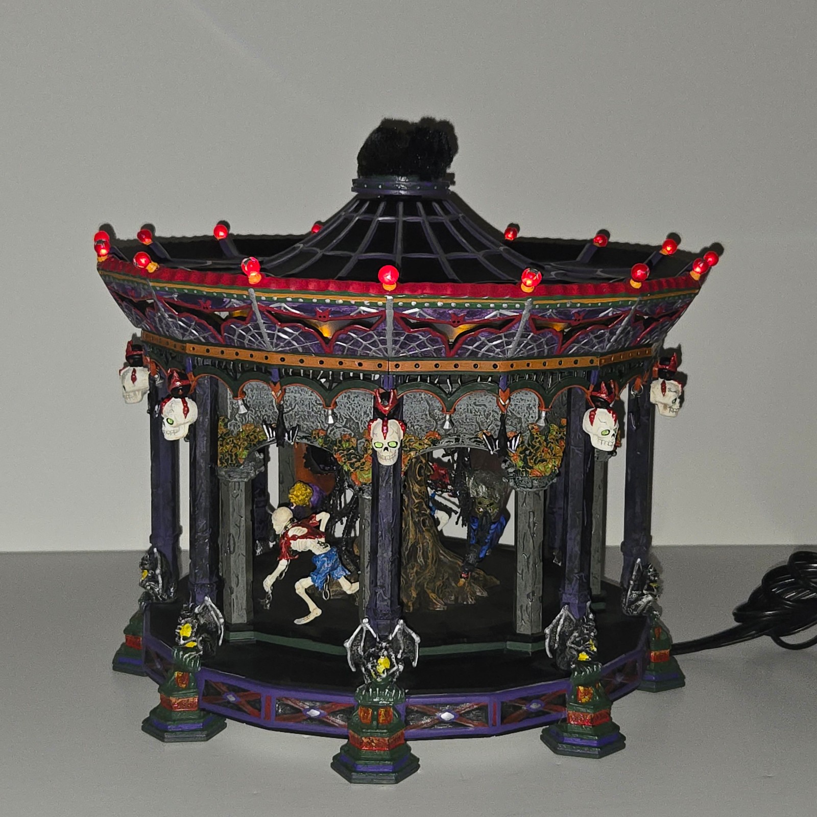 Dept 56 Ghostly Carousel 56.55317 Halloween Snow Village Lights Sound REPAIR