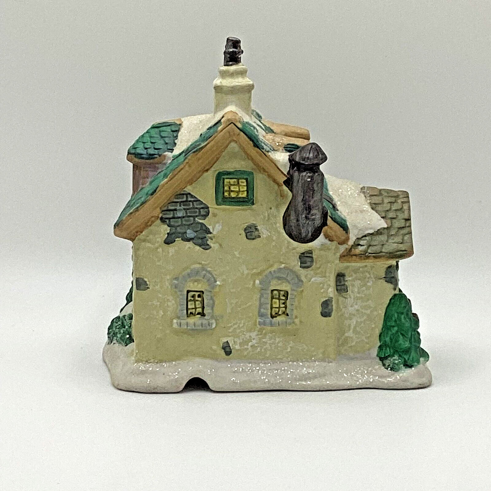 Cobblestone Corners Christmas Village Country Cabin 2003