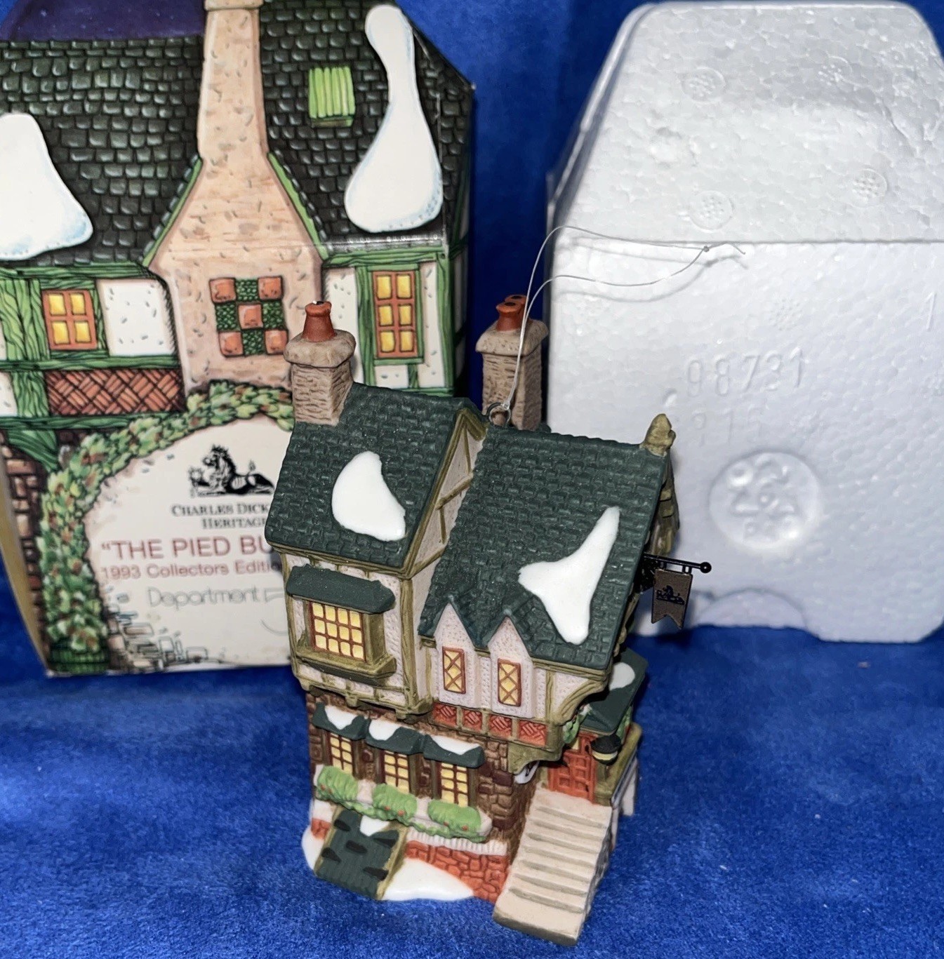 Dept 56 The Pied Bull Inn 1993 Collector’s Edition Ornament Mint W Original Box