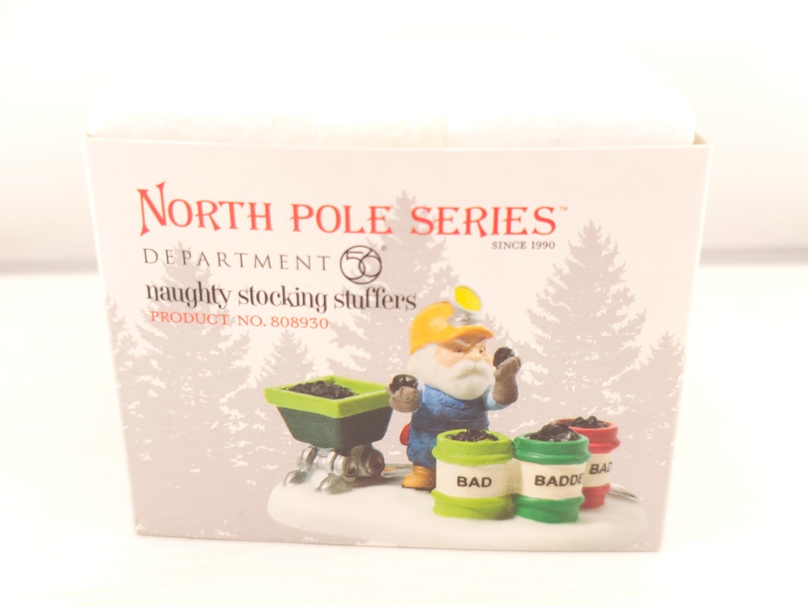 Dept 56 North Pole Series Naughty Stocking Stuffers Village Accessory #808930