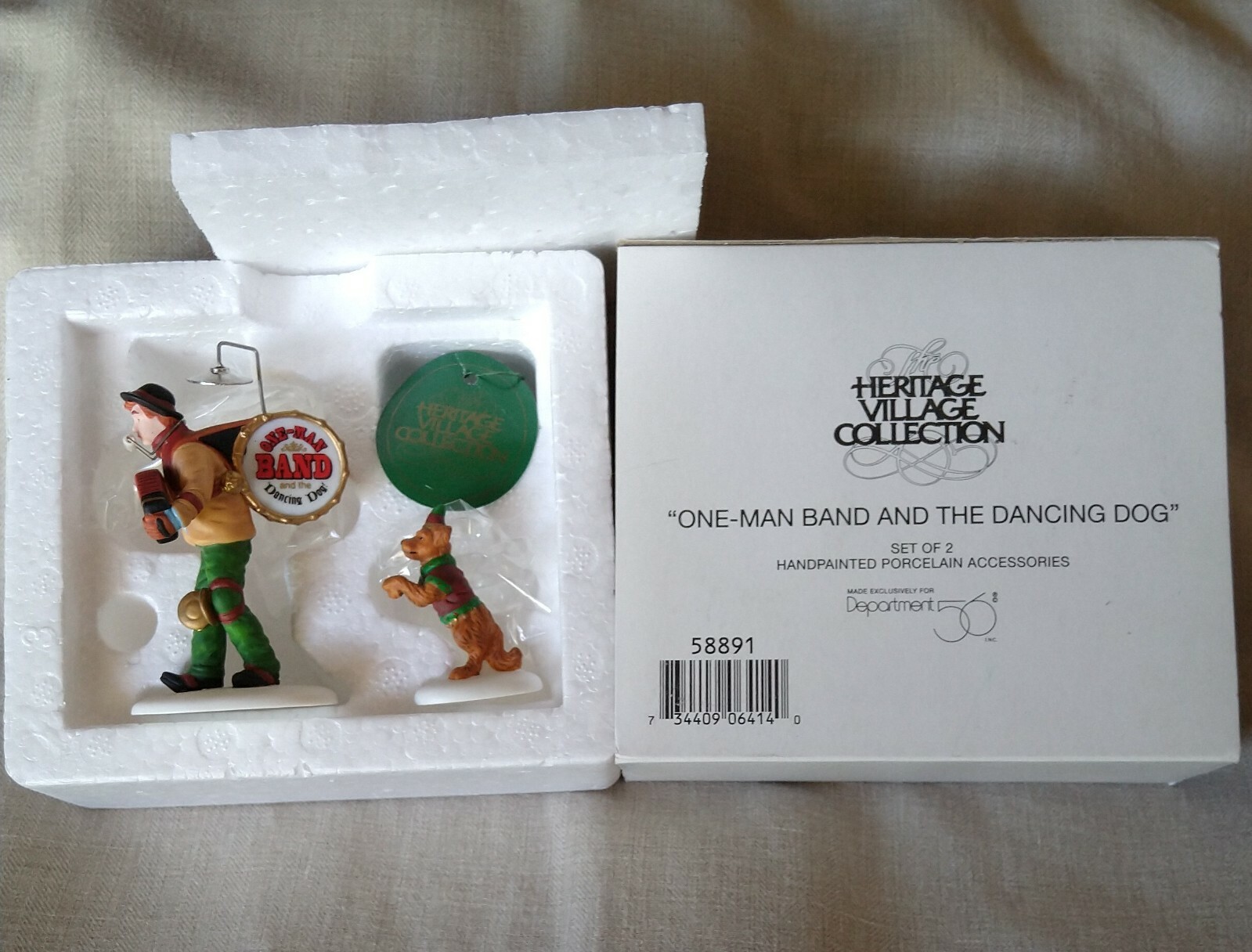 One-Man Band & Dancing Dog #58891 Dept 56 Christmas In The City -BUYER GUARANTEE