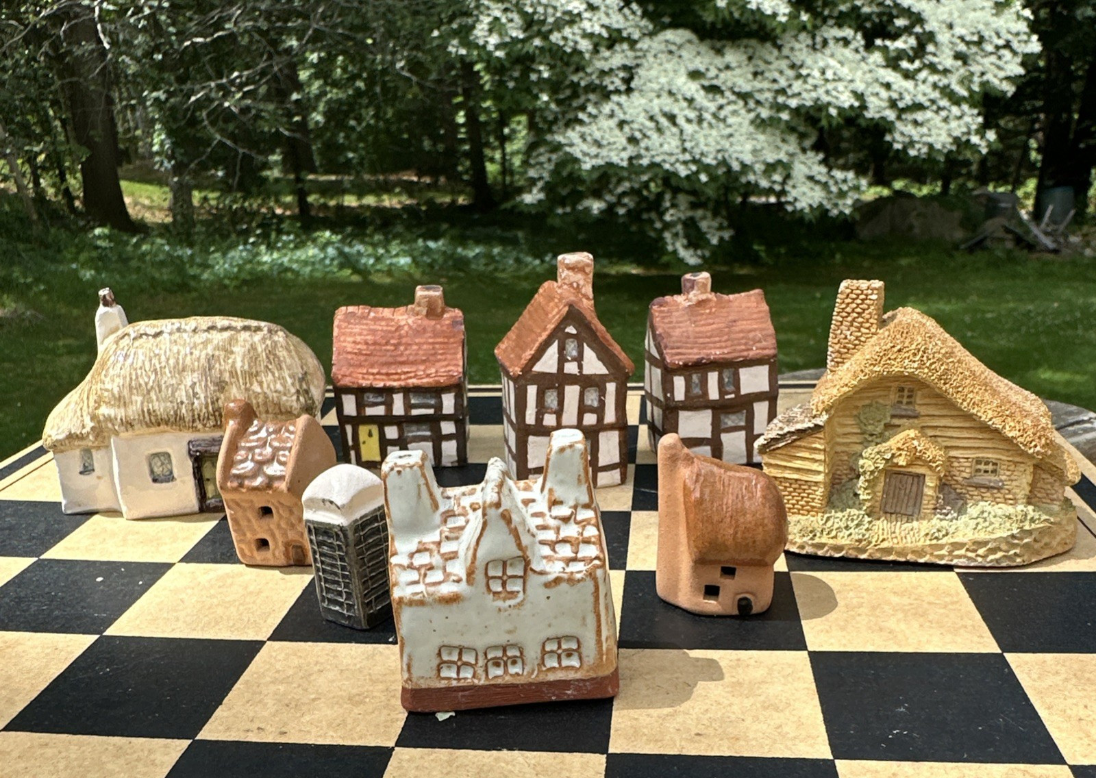 Vintage Lot of 8 Mini English Cottages David Winter 1982 Mudlen End Cartwright