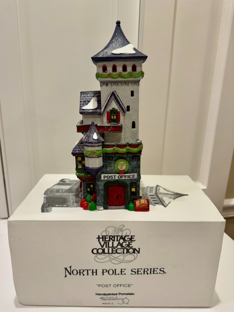 Department 56 Snow Village The Post Office Original Box – Retired Item