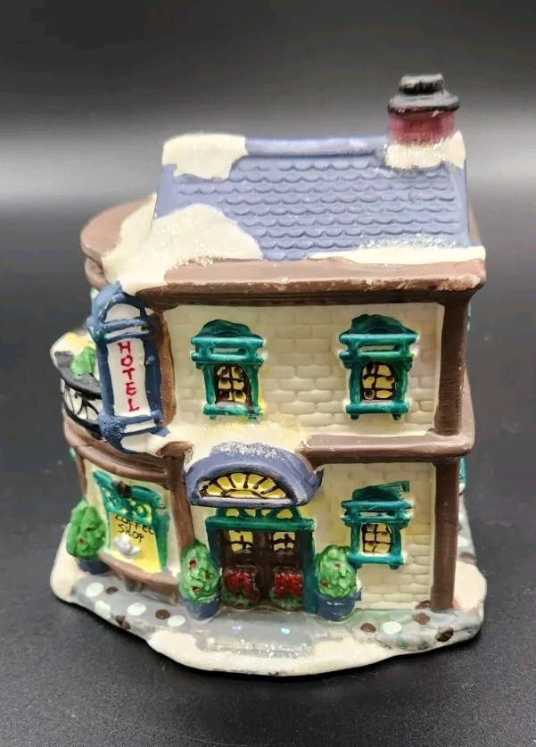 Ceramic Christmas Village Hotel Coffee Shop Unbranded