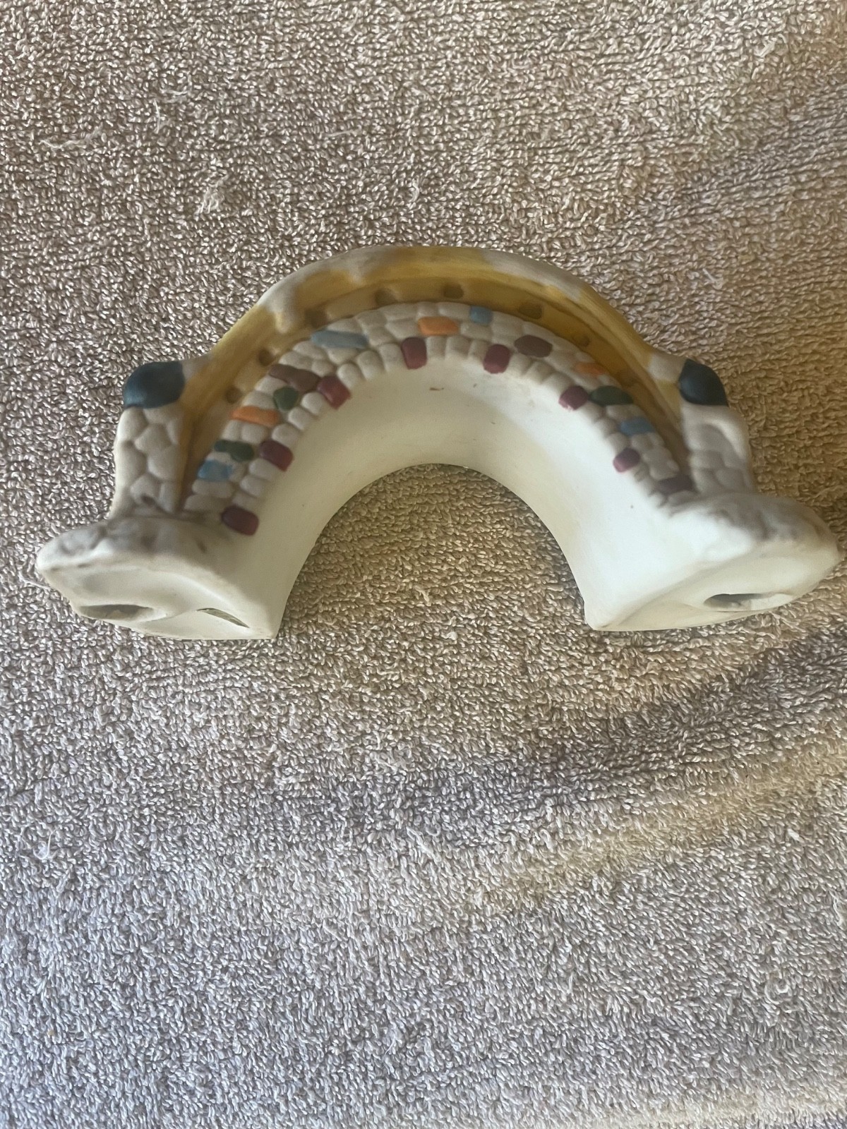 Vintage Snow Village Bridge Accessories Porcelain Taiwan
