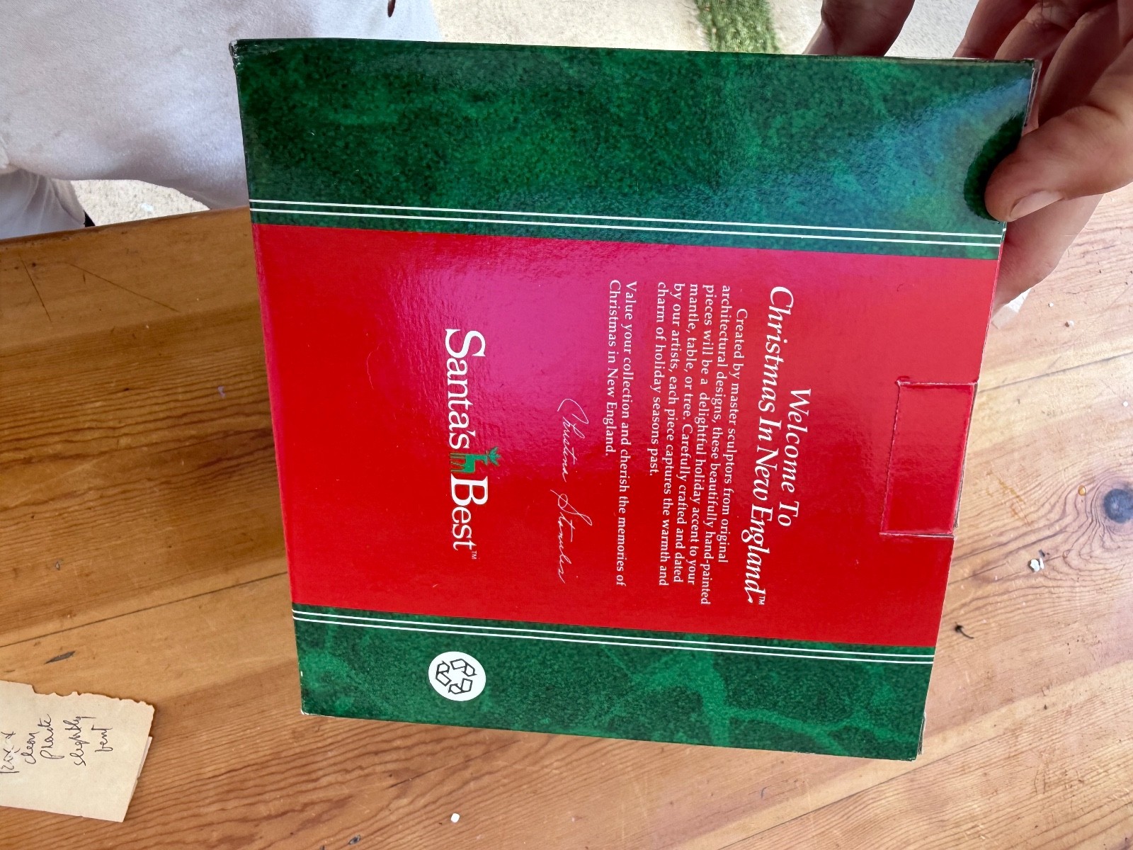 Santa’s Best Christmas in New England Miniature Village House NEW IN BOX 6