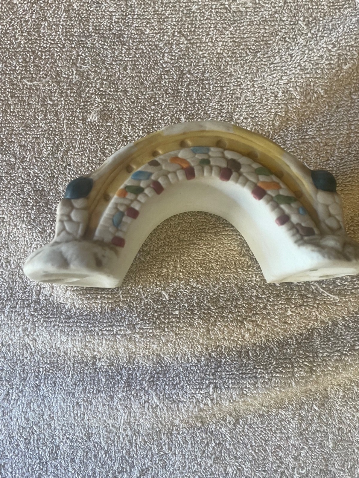 Vintage Snow Village Bridge Accessories Porcelain Taiwan