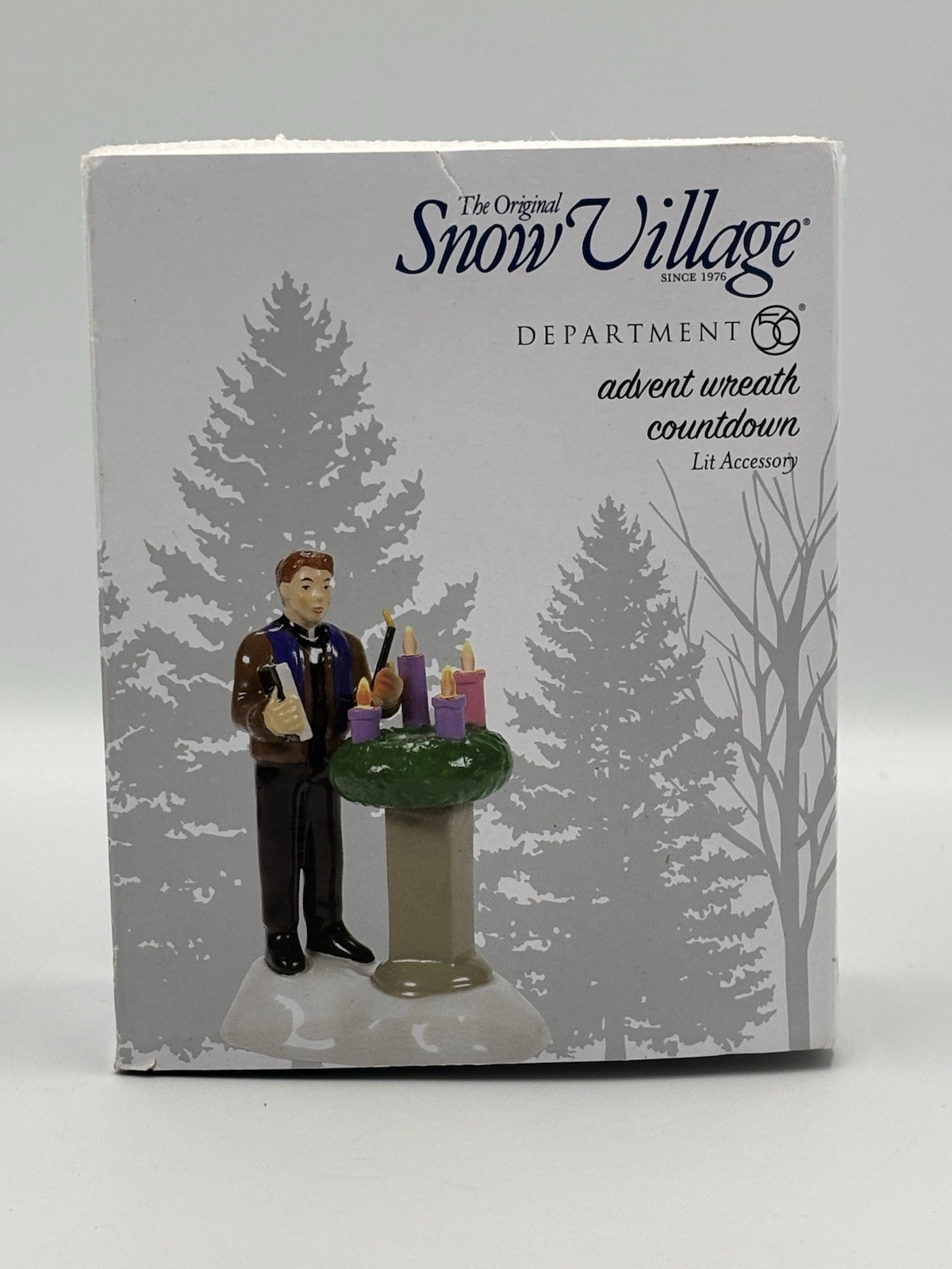 NEW Department 56, Snow Village, Advent Wreath Countdown