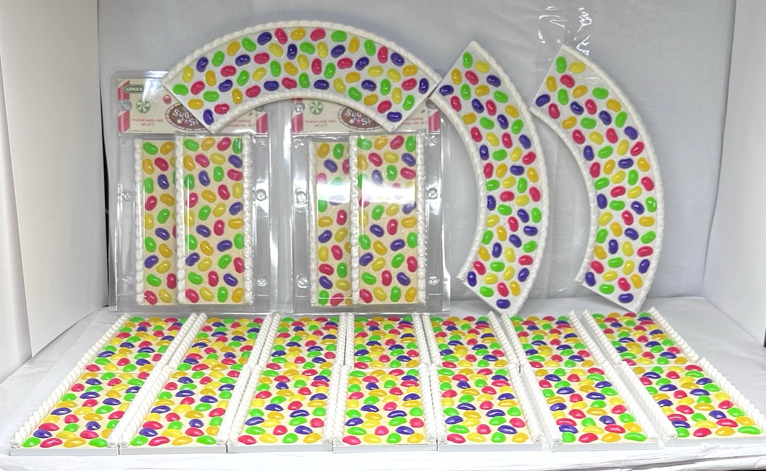 Lemax Sugar N Spice Plastic Jelly Bean Road 21 Pc Christmas Village Path 2004