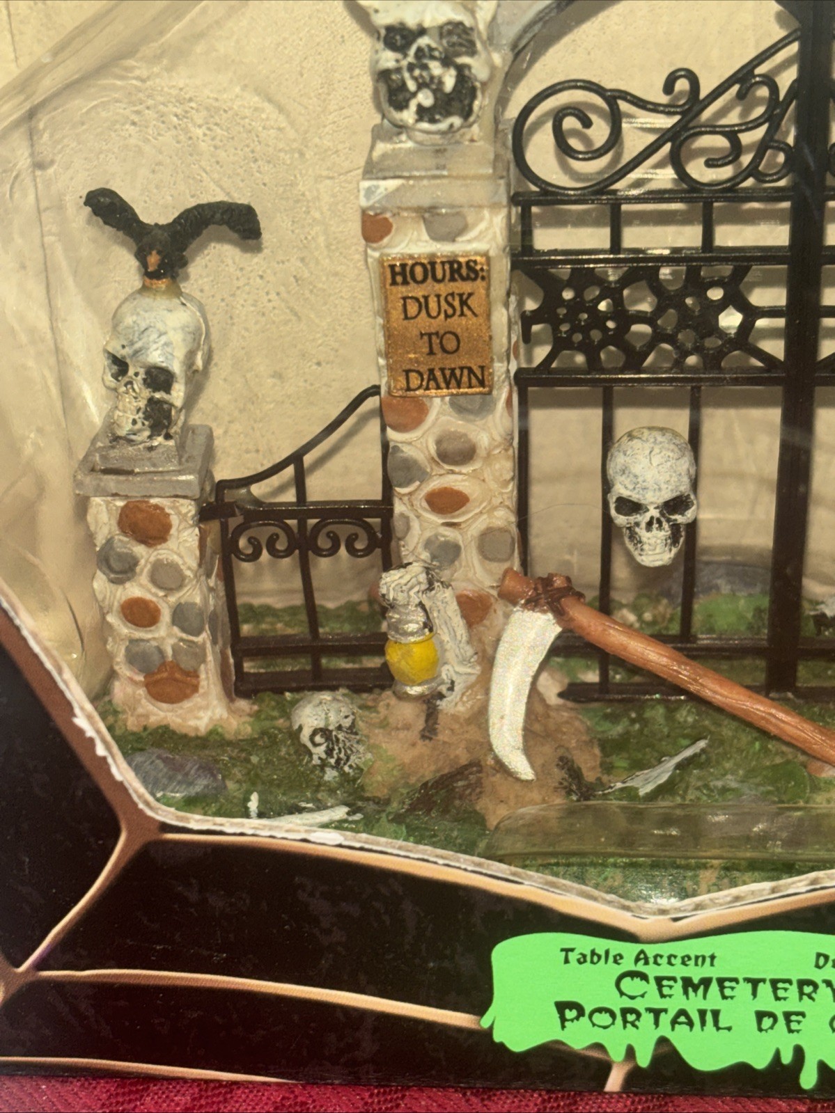 Lemax Spooky Town CEMETERY GATE of Lost Souls Halloween Village 2008 In Box