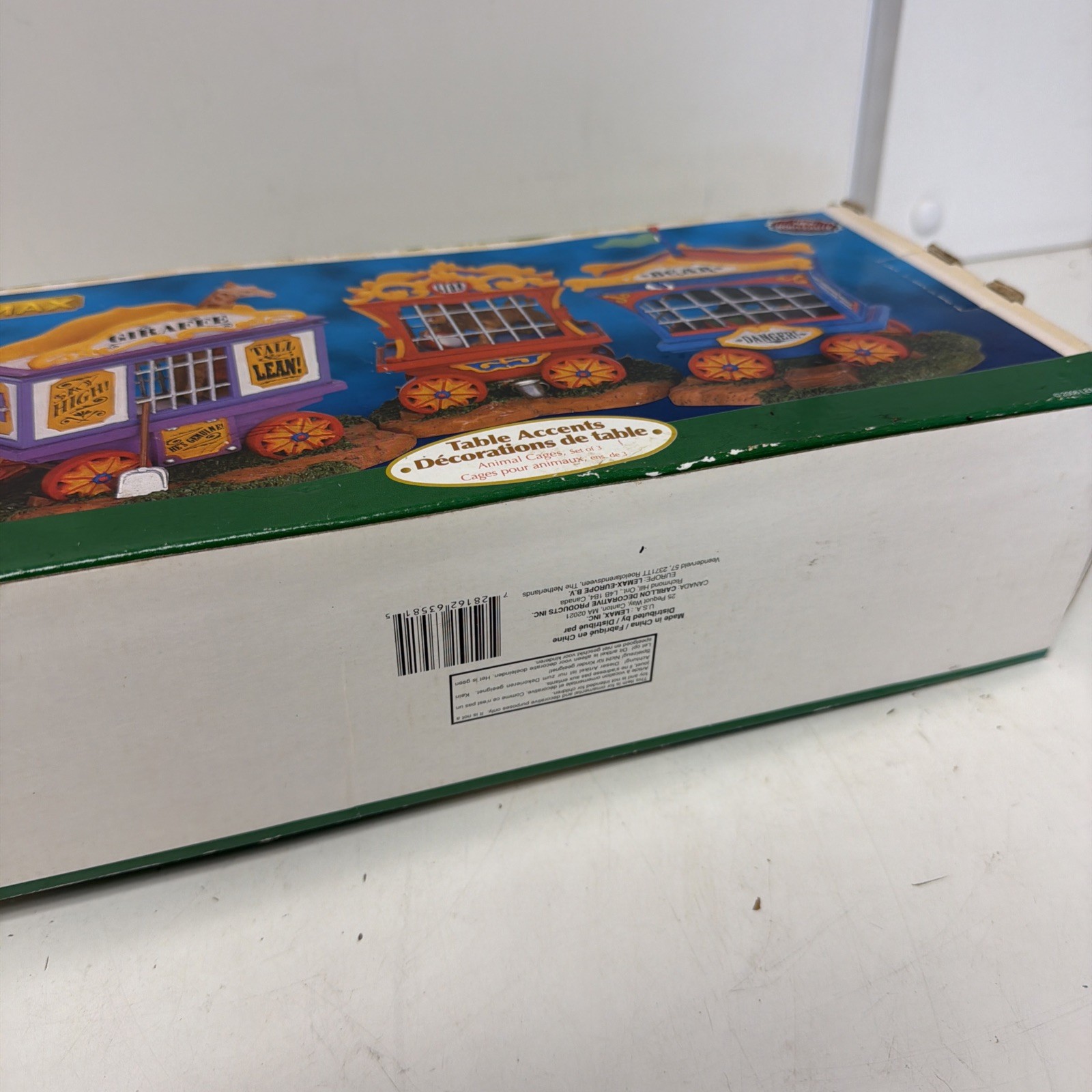 Vintage 2006 Lemax Village Collection Animal Cages Circus Wagons Table Accents