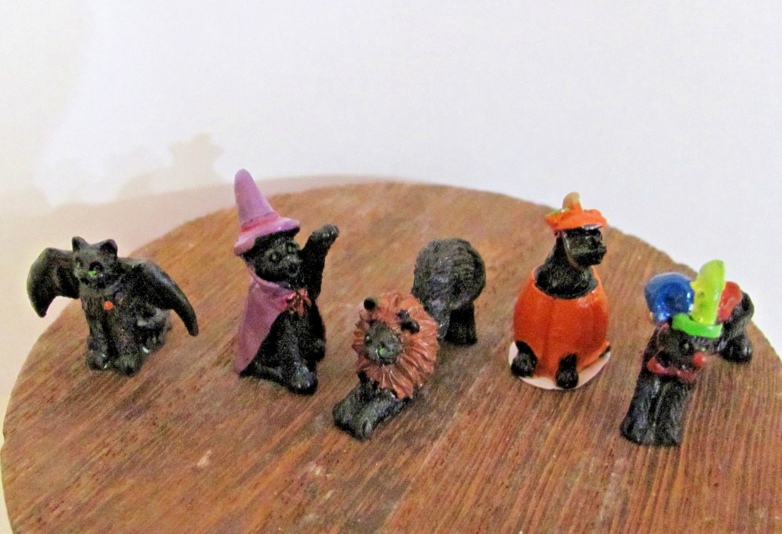 Lemax Spooky Town Figurines – Halloween Cats, Set Of 5 #12014