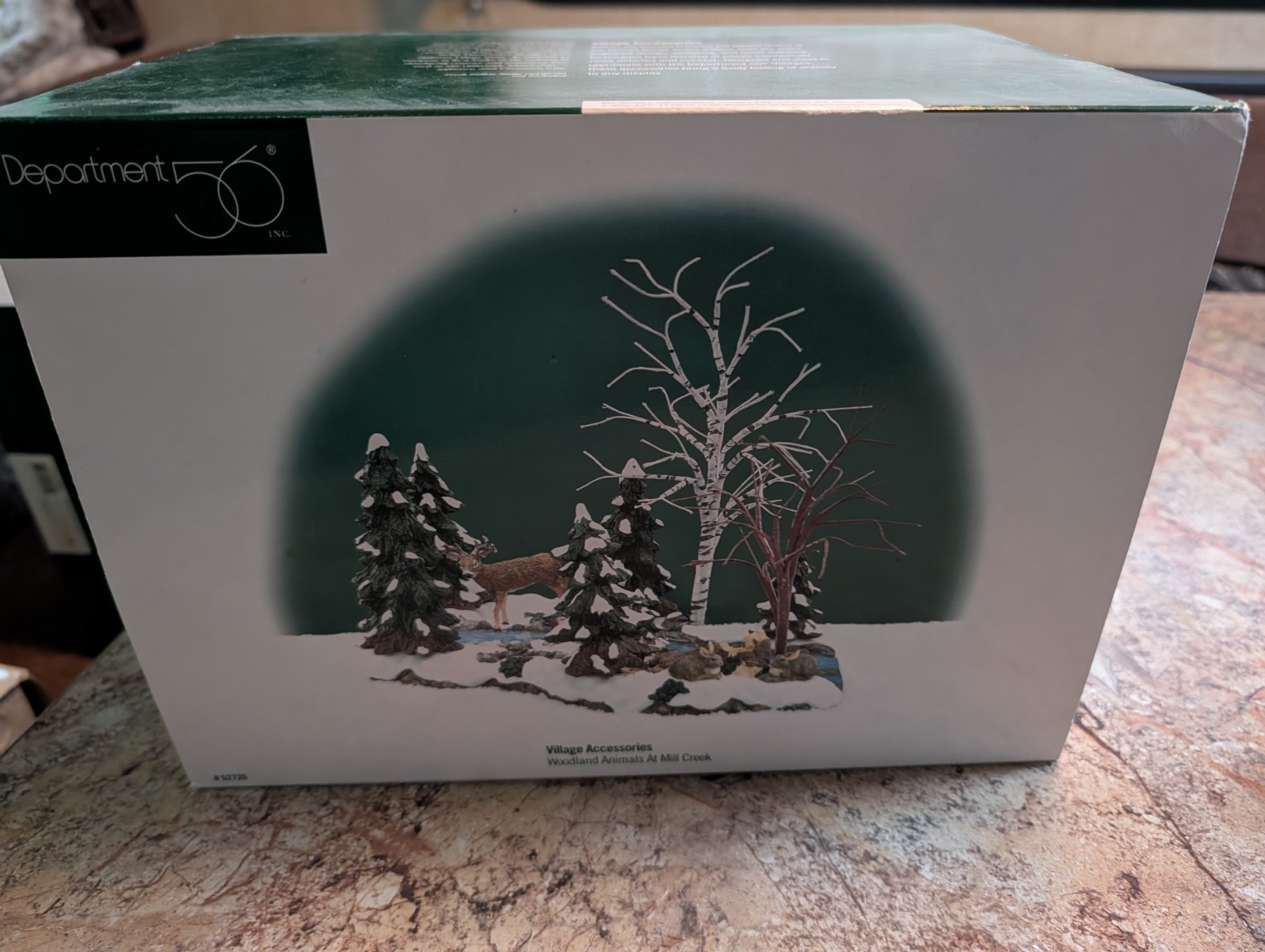 DEPT 56 VILLAGE WOODLAND ANIMALS AT MILL CREEK 52720 ADD 2 SIDES TO MILL CREEK