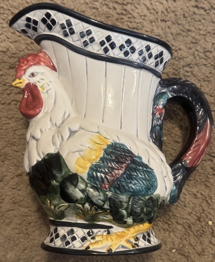 Tandy’s Hallmark Village Square Ceramic Rooster Set (Set of 3)