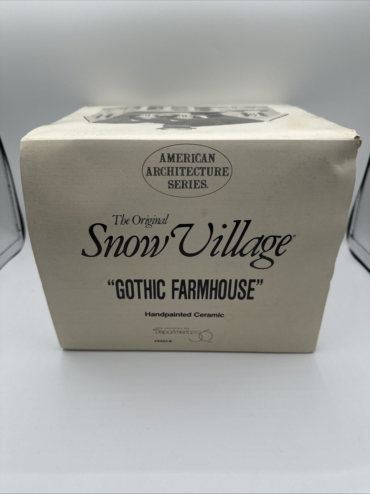 Department 56 Original Snow Village Gothic Farmhouse #54046 Retired 1991 w/ Box