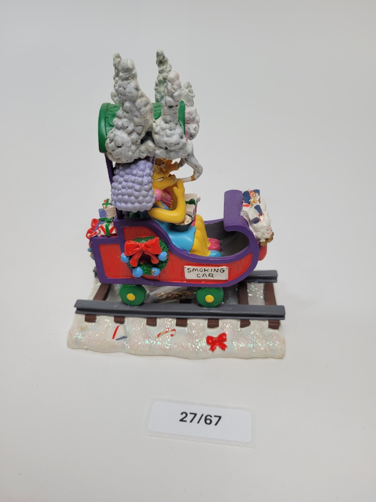 “The Smoking Car” The Simpsons Christmas Express Hamilton Collection