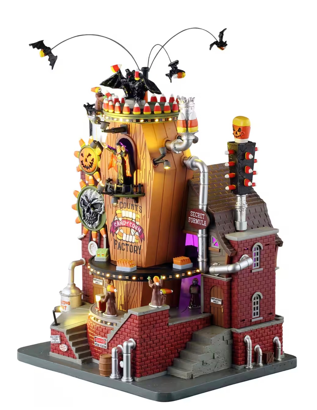 Lemax Spooky Town – THE COUNT’S CANDY CORN FACTORY – #55299 NEW