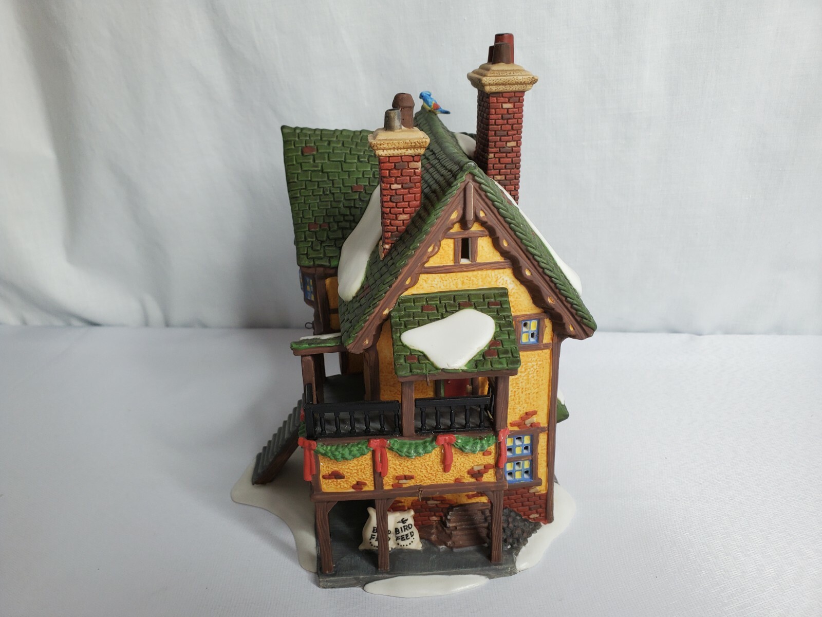 DEPT 56 DICKENS VILLAGE – WINGHAM LANE PARROT SELLER 58449 RETIRED SHOP EUC