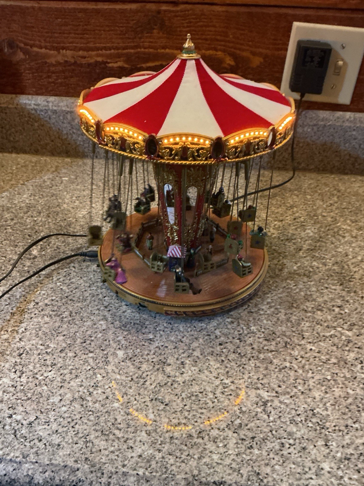 Mr Christmas Gold Label Worlds Fair Swing Carousel – No Cord