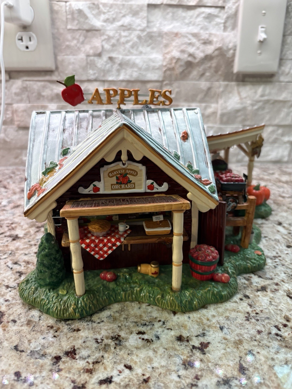 Dept 56 Harvest Apple Orchard Snow Village Halloween 2005 Value Set W/ Box
