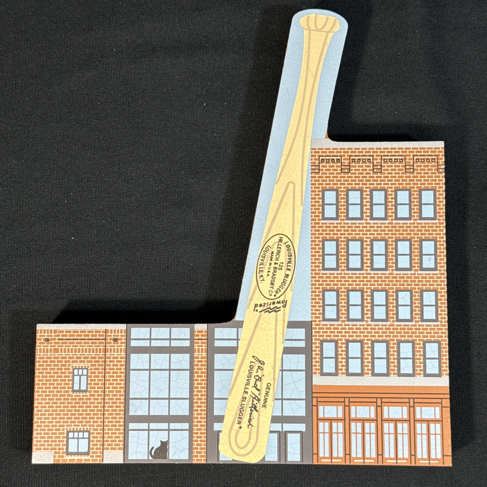 Cats Meow Village 96′ Louisville Slugger Museum Baseball Bat Kentucky Signed