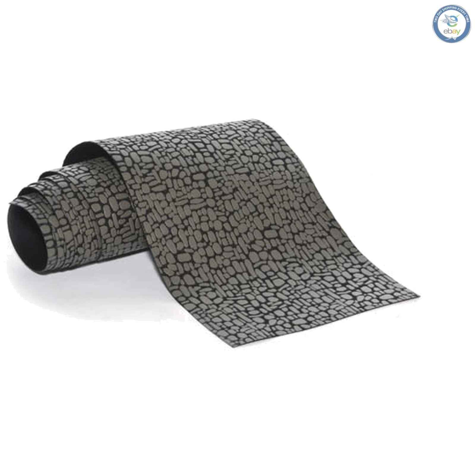 Gray Faux Cobblestone Landscape Roll, 4ft x 4.75in for Holiday Displays