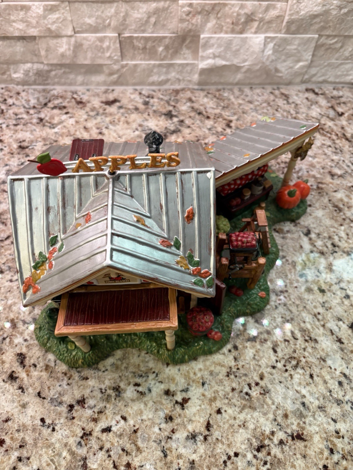 Dept 56 Harvest Apple Orchard Snow Village Halloween 2005 Value Set W/ Box