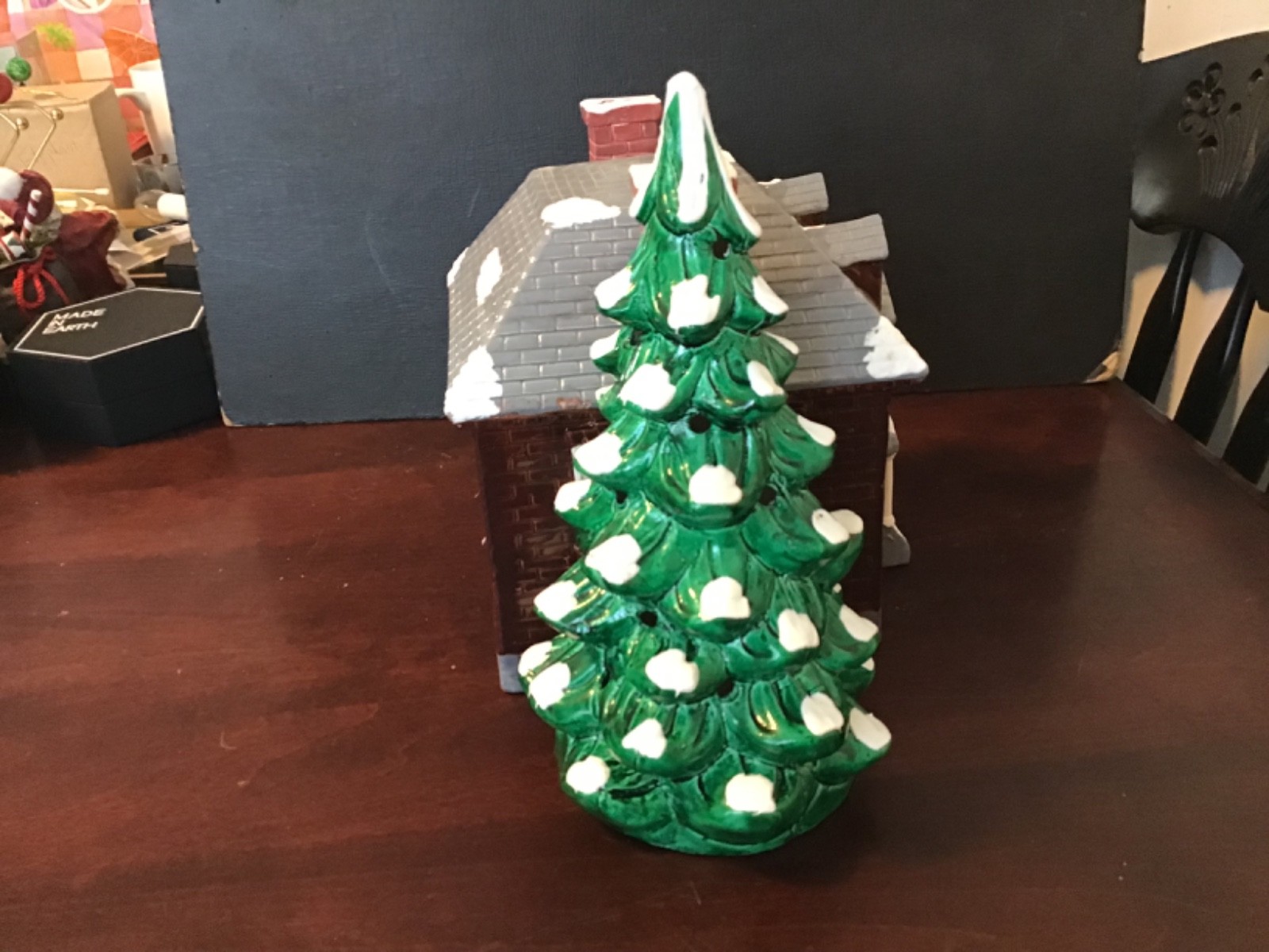French touch at yuletide house and tree