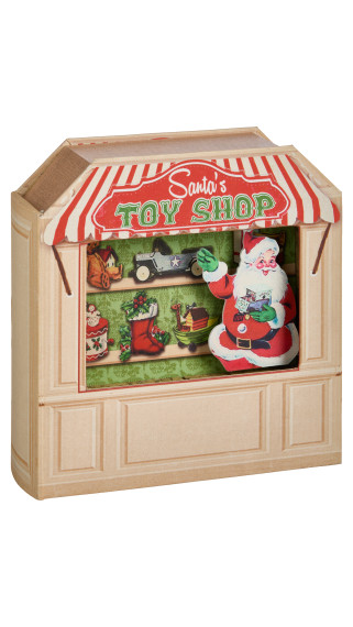Mr. Christmas Illuminated Nostalgic Wooden Storefronts (Toy Shop)