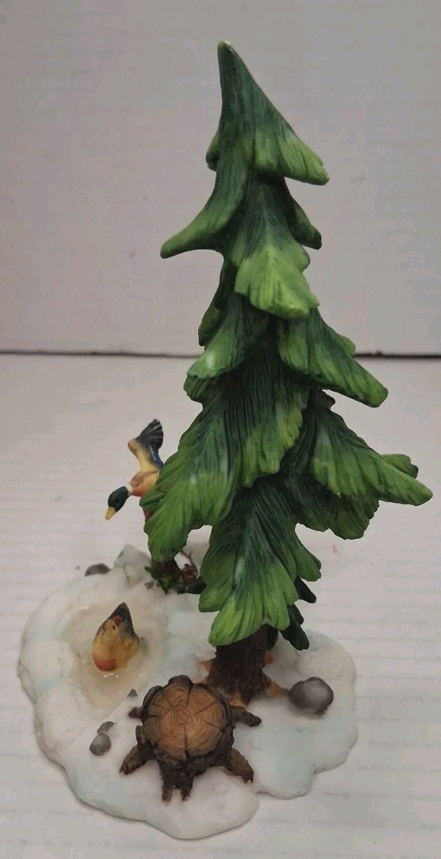 Santas Workbench Resin Accessory Ducks on Frozen Lake Pre-owned In Box
