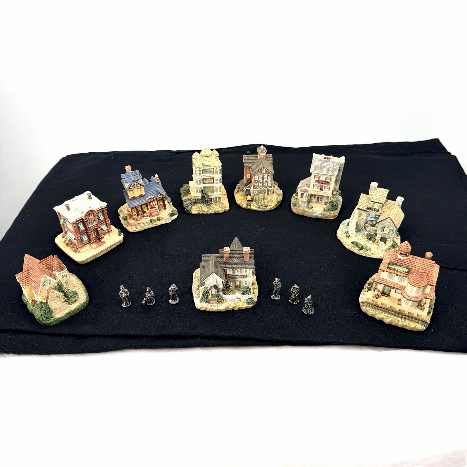 10 Pc Lot Liberty Falls The Americana Collection in Boxes with Pewter Figurines