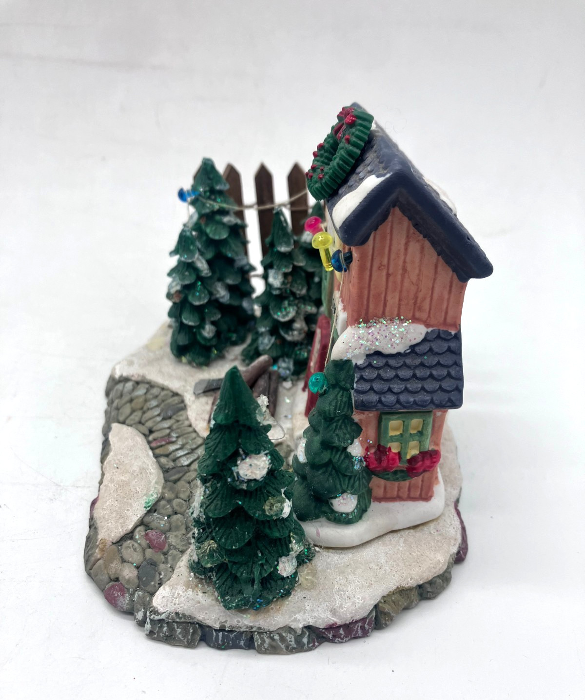 Cobblestone Corner TREE SELLER Christmas Village READ DESCRIPTION