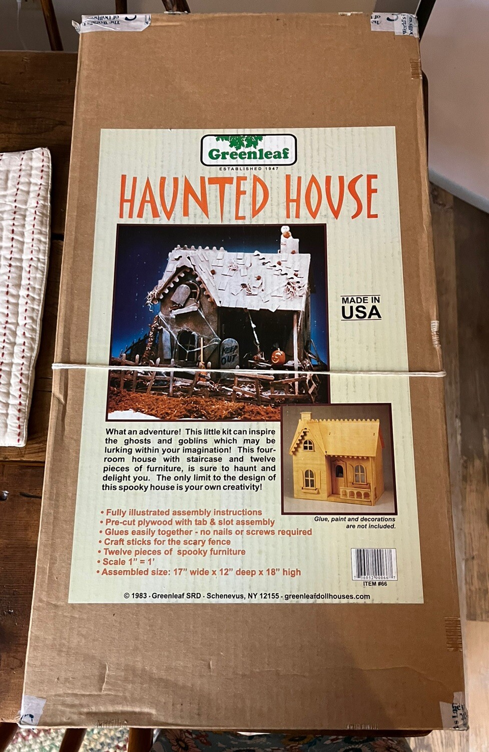 Green leaf Haunted House Kit 1093 Item #66 Made In USA READ
