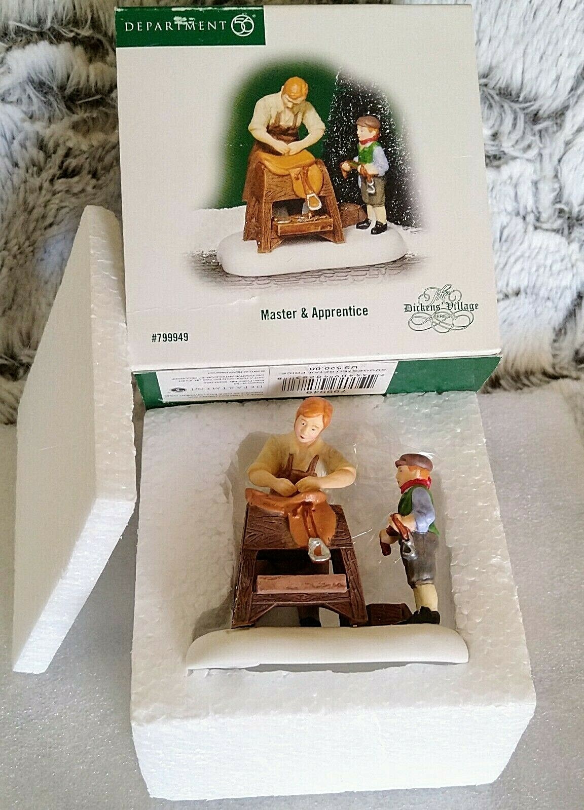 Master & Apprentice #799949 Department 56 Dickens Village -BUYER GUARANTEE