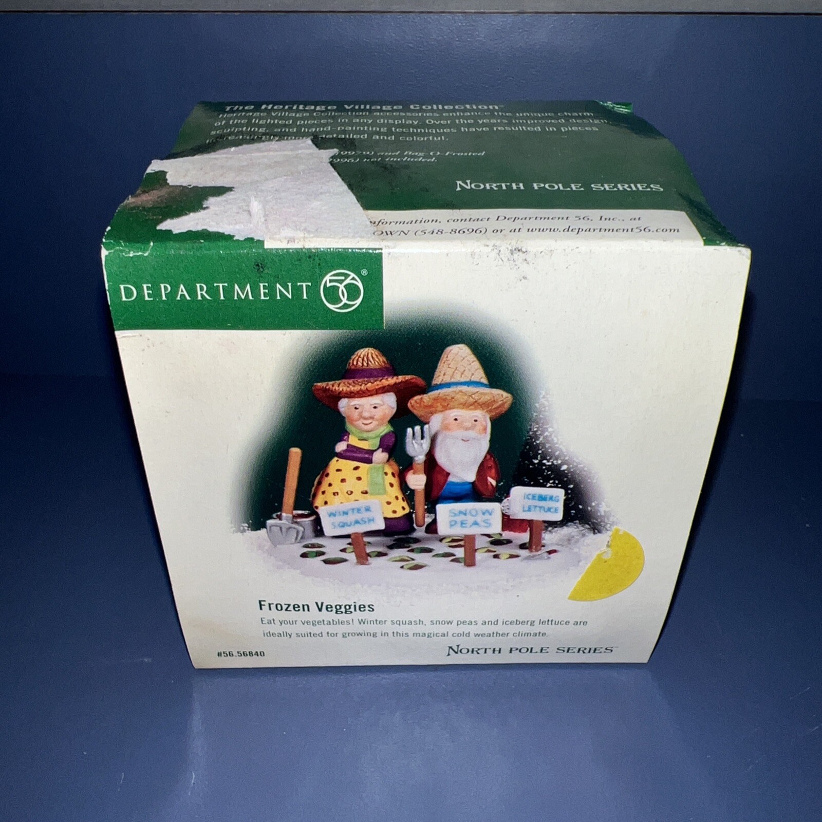 Department 56 North Pole Series 56.56840 Frozen Veggies Retired 2002. New