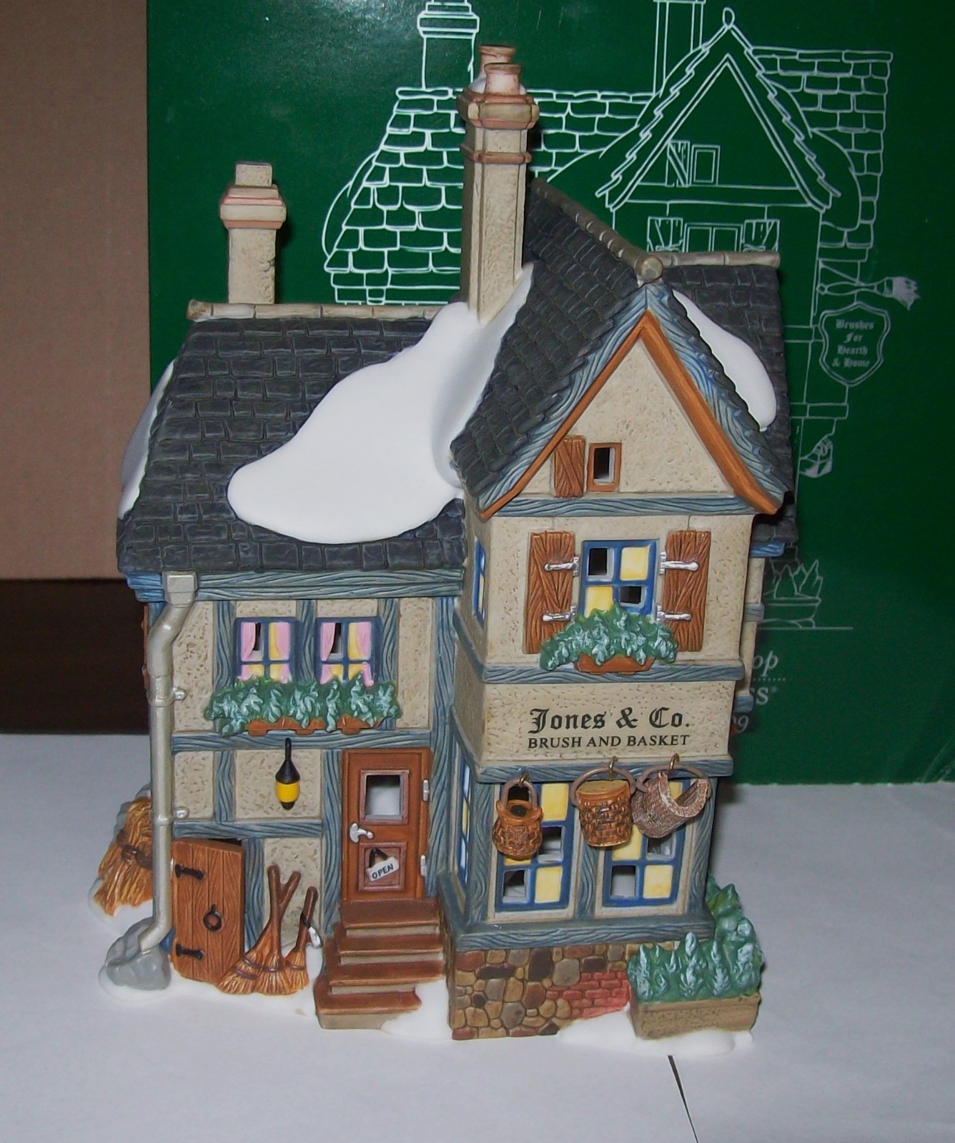 Dept 56 25th Anniversary ‘Jones & Co. Brush & Basket Shop’ 2009 Dickens Village