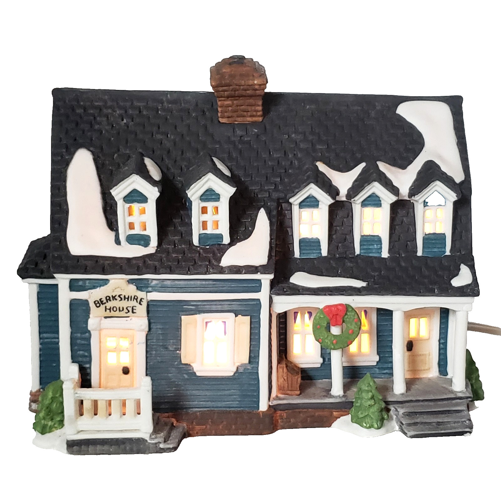 Dept 56 New England Village Berkshire House Christmas Light Up 1989 Retired