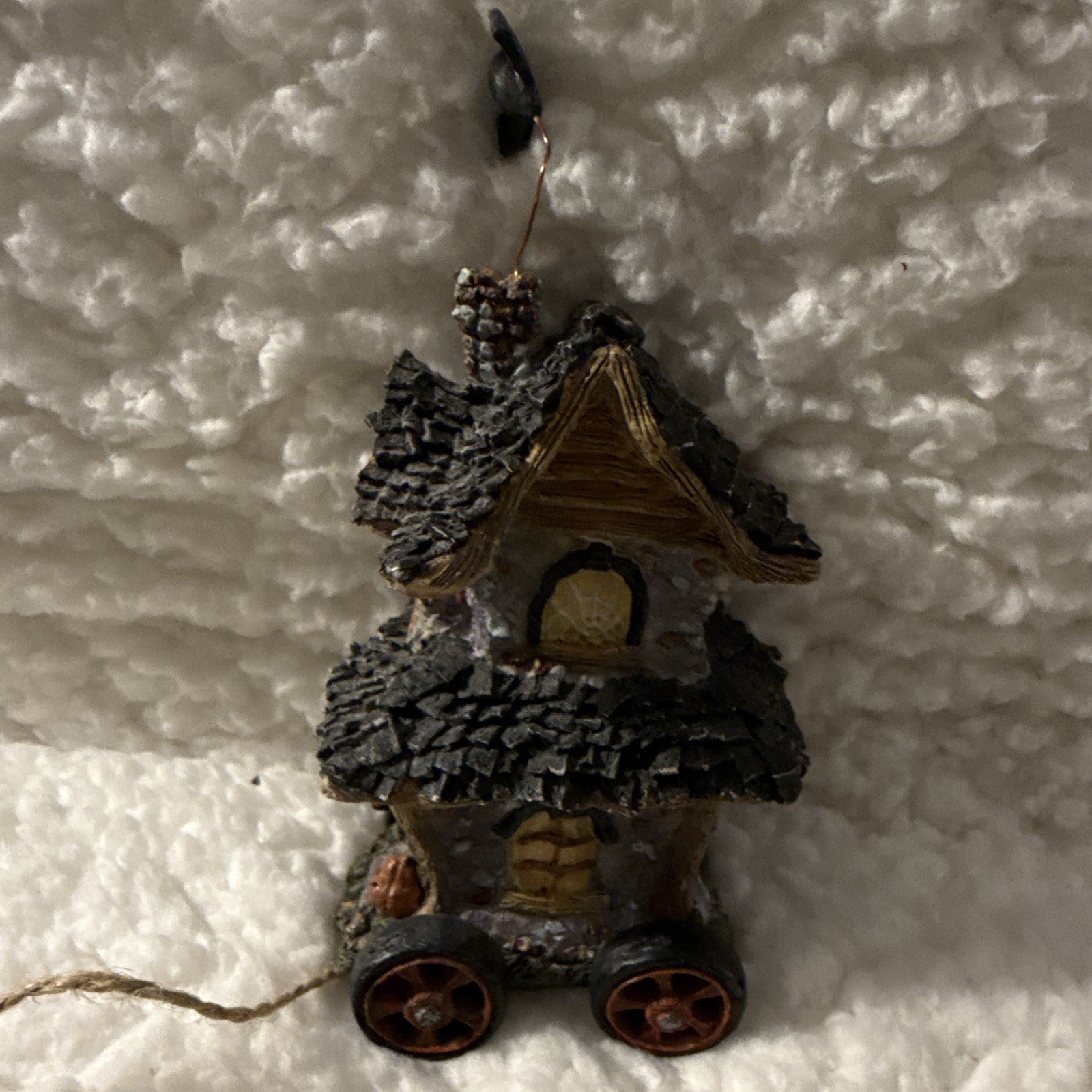 Boyd’s Halloween Haunted House on Wheels Village House, Resin Hand Painted, 2005