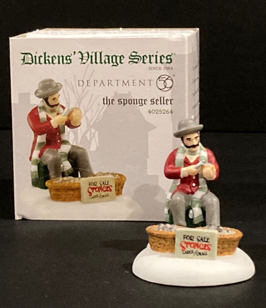 Department 56 Dickens Village The Sponge Seller Retired #4025264