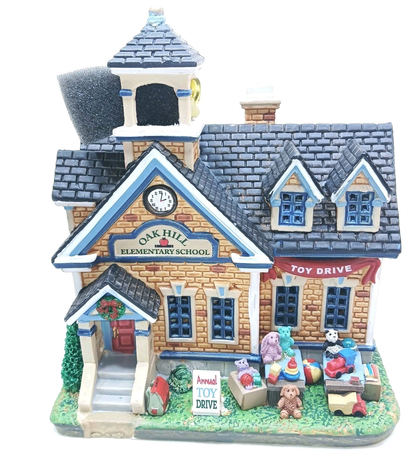2018 Lemax Oak Hill Elementary School Toy Drive Village Collection NEVER OUT BOX