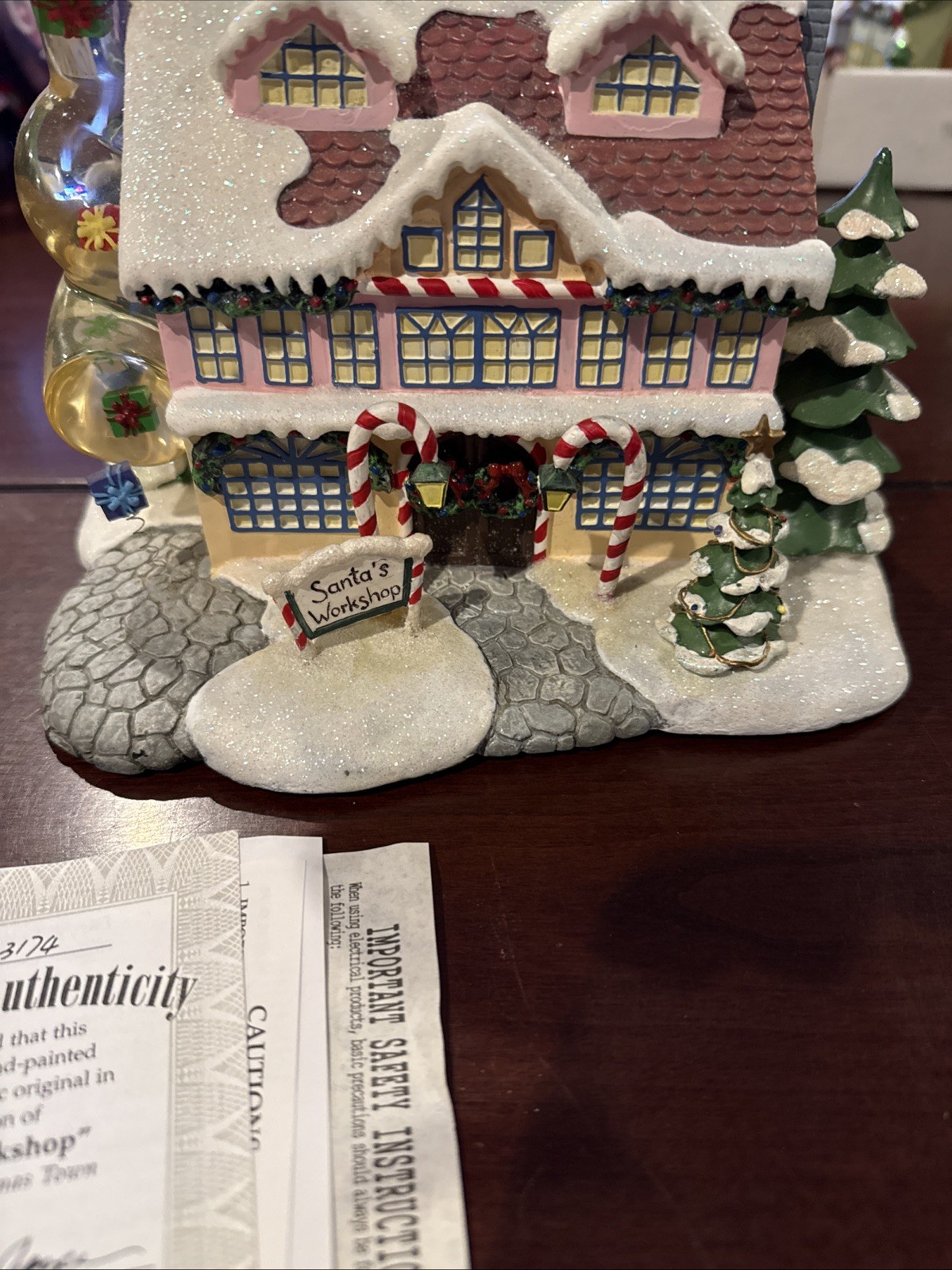 Hawthorne Village Santa’s Toy Workshop Rudolph’s Christmas Town Collection *read