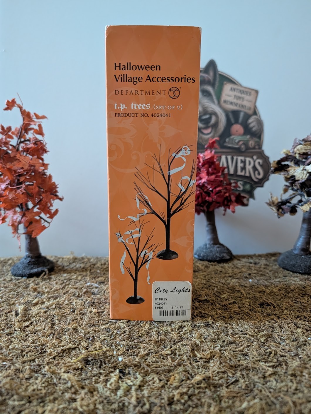 Dept 56 Halloween – Village accessories -T P Trees set of 2